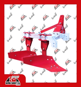 گاوآهن برگرداندار یکطرفه دو خیش قوطی سفید (سوپر) 8-10 اینچ Super